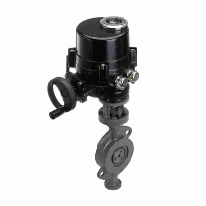 Vanne à papillon électrique marine pour l'énergie hydrogène