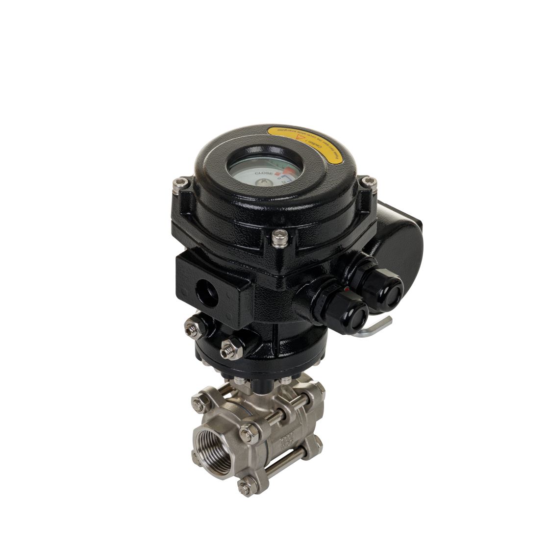 Vanne à bille à vis électrique pour l'énergie hydrogène