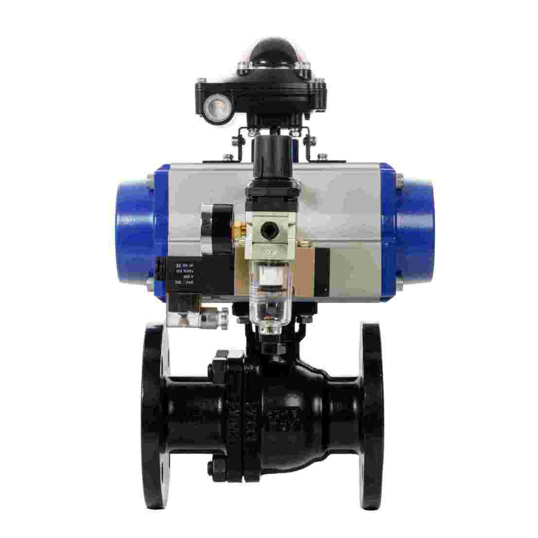 Vanne à bille pneumatique pour l'énergie hydrogène